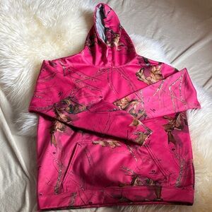 Mossy Oak Pink and Gray Hoodie